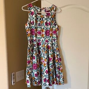 Colorful Floral Kids Dress